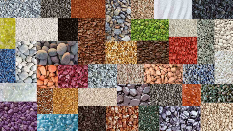 Toutes les couleiurs de graviers et galets - DISTRIPIERRES - 06 Alpes Maritimes