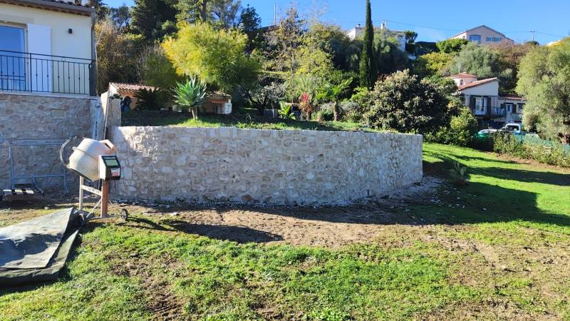 La pierre Laguna - mélangée Beige Rustique- Joints beurrés